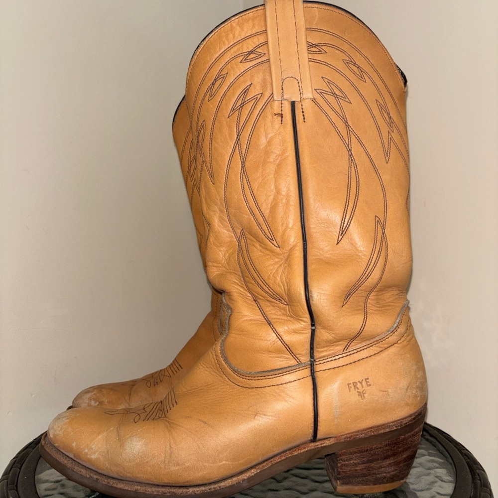 Classic FRYE leather cowboy boots